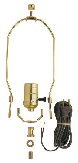 Make-A-Lamp Kit Make-A-Lamp 3-Way Socket Kit in Brass-Plated (88|7026800)