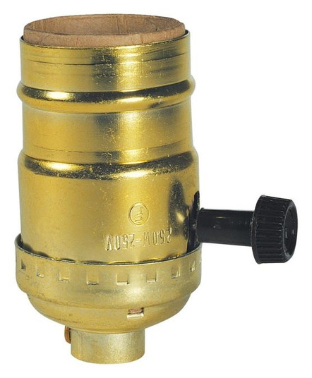 On/Off Turn-Knob Socket On/Off Turn-Knob Socket in Brass-Plated (88|7041300)