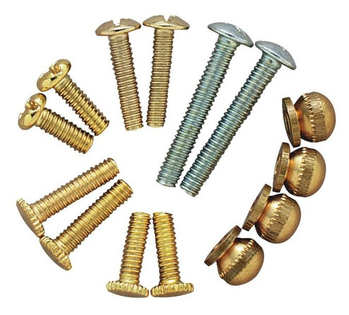 Fixture Repair Kit 14-Piece Metric Lighting Fixture Repair Kit in Brass-Plated (88|7063500)