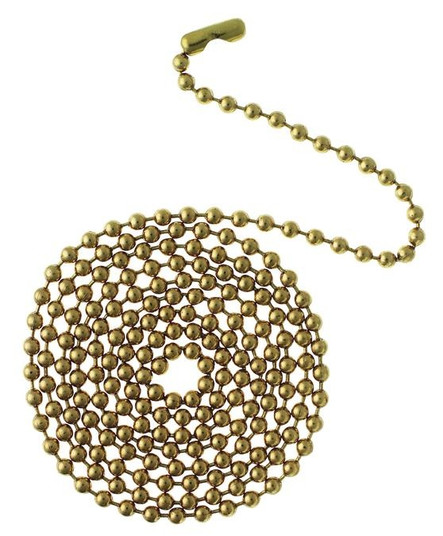 Beaded Chain 1 Ft. Beaded Chain with Connector in Solid Brass (88|7701200)