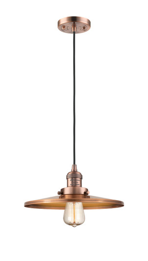 Franklin Restoration One Light Mini Pendant in Antique Copper (405|201C-AC-MFR-AC-12)