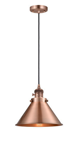 Franklin Restoration LED Mini Pendant in Antique Copper (405|201CSW-AC-M10-AC-LED)
