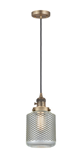 Franklin Restoration LED Mini Pendant in Brushed Brass (405|201CSW-BB-G262-LED)