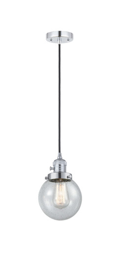 Franklin Restoration One Light Mini Pendant in Polished Chrome (405|201CSW-PC-G204-6)