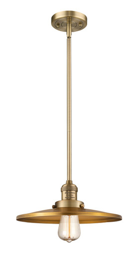 Franklin Restoration One Light Mini Pendant in Brushed Brass (405|201S-BB-MFR-BB-12)