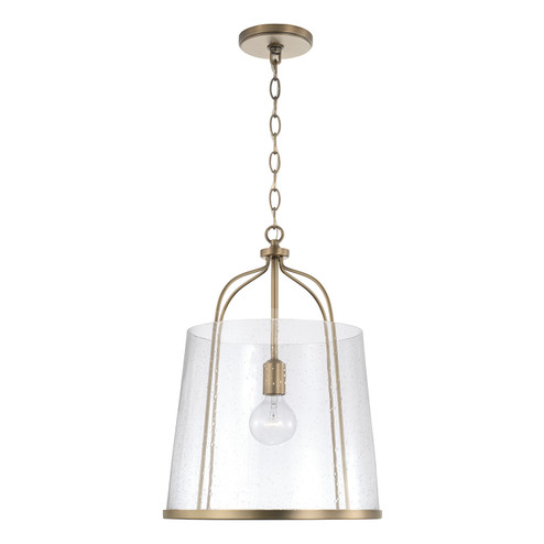 Madison One Light Pendant in Aged Brass (65|347011AD)