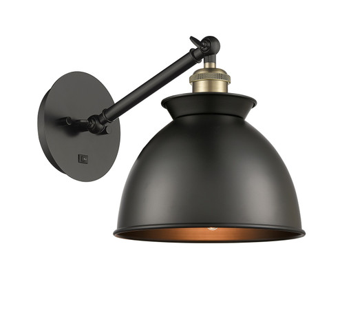 Ballston LED Wall Sconce in Black Antique Brass (405|317-1W-BAB-M14-BK-LED)