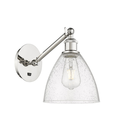 Ballston One Light Wall Sconce in Polished Nickel (405|317-1W-PN-GBD-754)