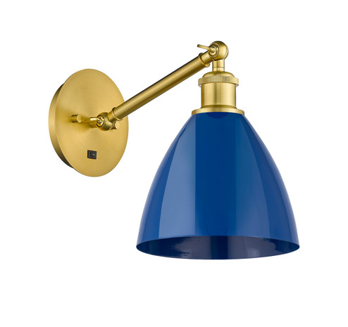 Ballston One Light Wall Sconce in Satin Gold (405|317-1W-SG-MBD-75-BL)