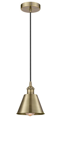 Edison One Light Mini Pendant in Antique Brass (405|616-1P-AB-M8)