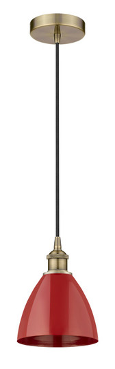 Edison One Light Mini Pendant in Antique Brass (405|616-1P-AB-MBD-75-RD)