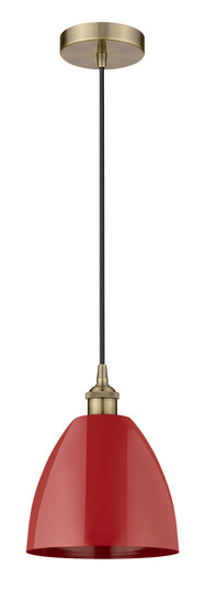Edison One Light Mini Pendant in Antique Brass (405|616-1P-AB-MBD-9-RD)