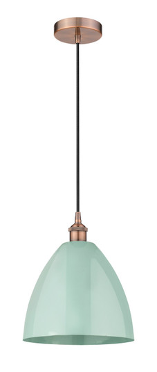 Edison One Light Mini Pendant in Antique Copper (405|616-1P-AC-MBD-12-SF)