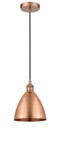 Edison LED Mini Pendant in Antique Copper (405|616-1P-AC-MBD-75-AC-LED)