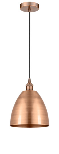 Edison One Light Mini Pendant in Antique Copper (405|616-1P-AC-MBD-9-AC)