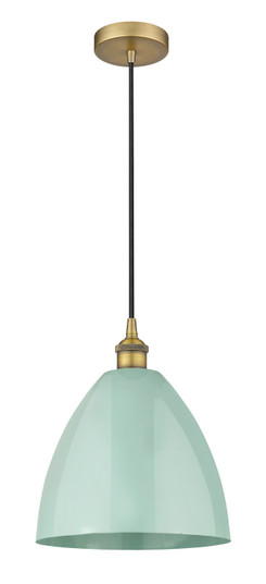 Edison One Light Mini Pendant in Brushed Brass (405|616-1P-BB-MBD-12-SF)