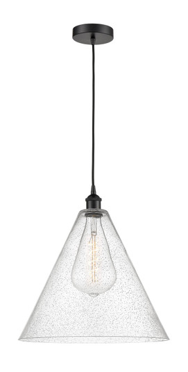 Edison One Light Pendant in Matte Black (405|616-1P-BK-GBC-164)