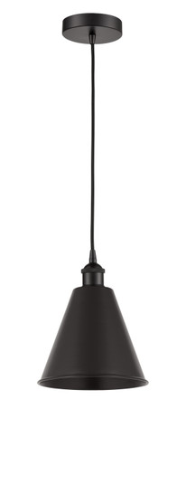 Edison One Light Mini Pendant in Matte Black (405|616-1P-BK-MBC-8-BK)