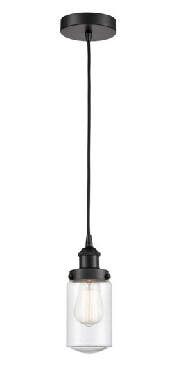 Edison One Light Mini Pendant in Matte Black (405|616-1PH-BK-G314)