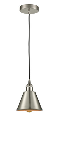 Edison LED Mini Pendant in Brushed Satin Nickel (405|616-1P-SN-M8-LED)
