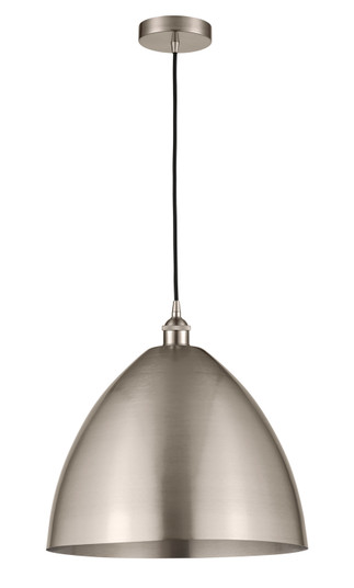 Edison One Light Mini Pendant in Brushed Satin Nickel (405|616-1P-SN-MBD-16-SN)