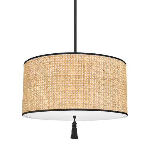 Dolores Three Light Pendant in Soft Black (428|H520703-SBK)