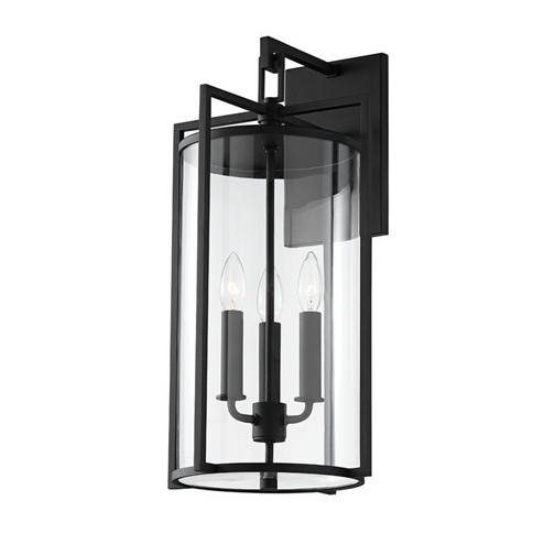 Percy Three Light Outdoor Wall Sconce in Textured Black (67|B1143-TBK)