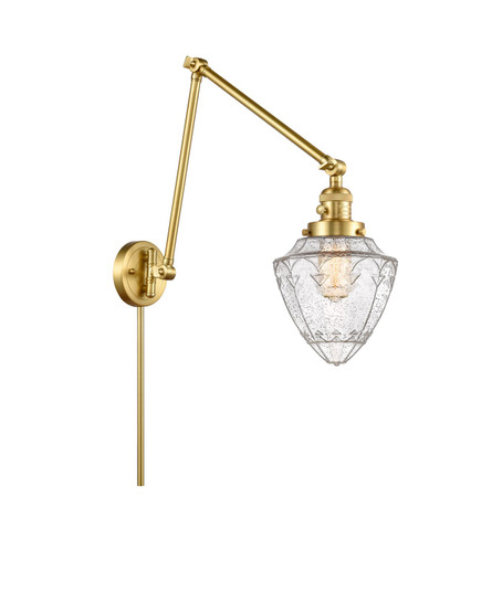 Franklin Restoration One Light Swing Arm Lamp in Satin Gold (405|238-SG-G664-7)