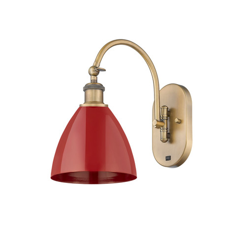Ballston One Light Wall Sconce in Brushed Brass (405|518-1W-BB-MBD-75-RD)