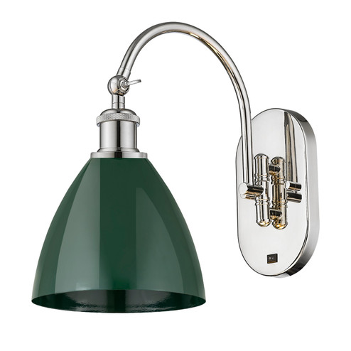 Ballston One Light Wall Sconce in Polished Nickel (405|518-1W-PN-MBD-75-GR)