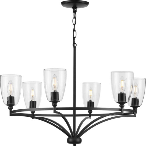 Parkhurst Six Light Chandelier in Matte Black (54|P400297-31M)