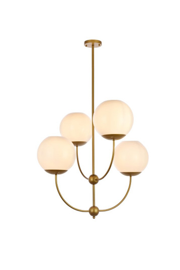 Lennon Four Light Pendant in brass (173|LD653D30BR)