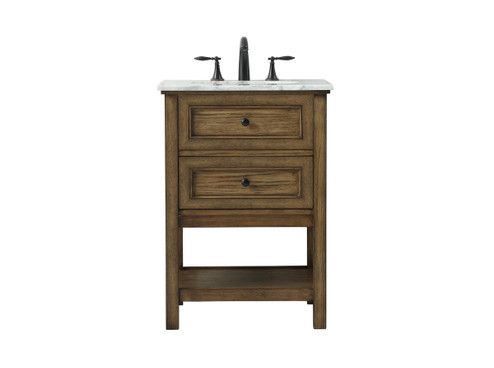 Metropolis Single Bathroom Vanity in Driftwood (173|VF27024DW)