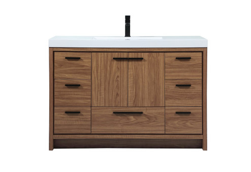 Wyatt Single Bathroom Vanity in Walnut Brown (173|VF46048WB)