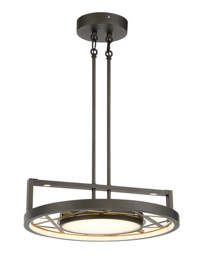 Tribeca LED Convertible Semi Flush / Pendant in Smoked Iron And Soft Brass (29|N7524-716-L)