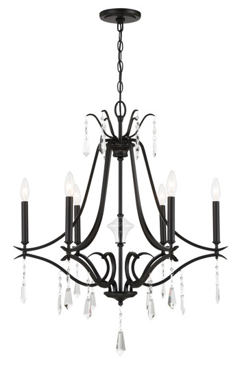 Laurel Estate Six Light Chandelier in Coal (7|4446-66A)