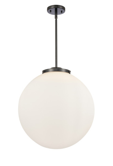 Franklin Restoration Three Light Pendant in Matte Black (405|221-3S-BK-G201-18)