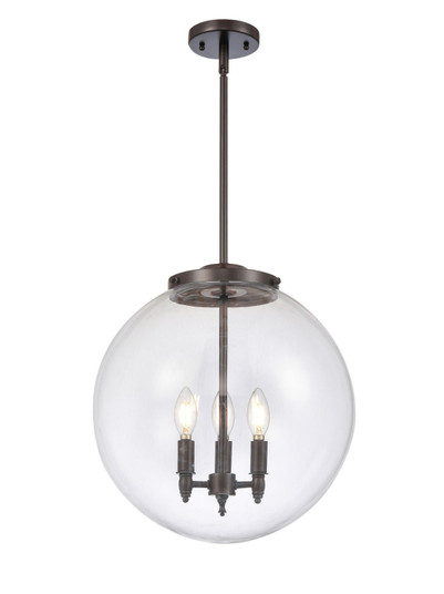 Franklin Restoration LED Pendant in Oil Rubbed Bronze (405|221-3S-OB-G202-16-LED)