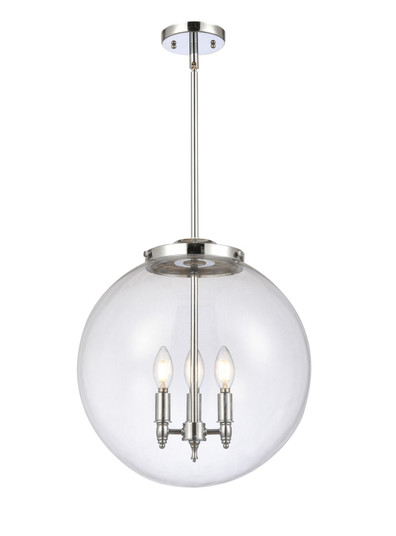 Franklin Restoration LED Pendant in Polished Chrome (405|221-3S-PC-G202-16-LED)