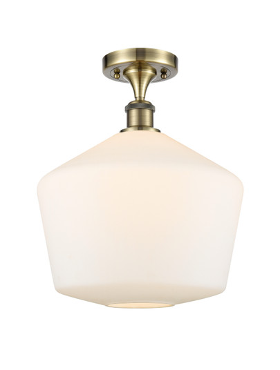 Ballston One Light Semi-Flush Mount in Antique Brass (405|516-1C-AB-G651-12)