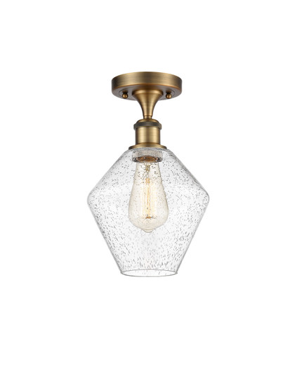 Ballston One Light Semi-Flush Mount in Brushed Brass (405|516-1C-BB-G654-8)