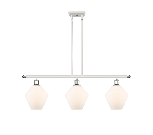 Ballston Three Light Island Pendant in White Polished Chrome (405|516-3I-WPC-G651-8)