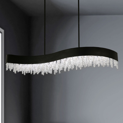 Soleil LED Linear Pendant in Black (53|S3548-18O)