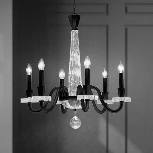 Amadeus Six Light Chandelier in Antique Silver (53|S9327-48OH)