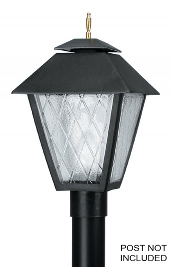 Colonial One Light Post Mount in Black (301|110F)