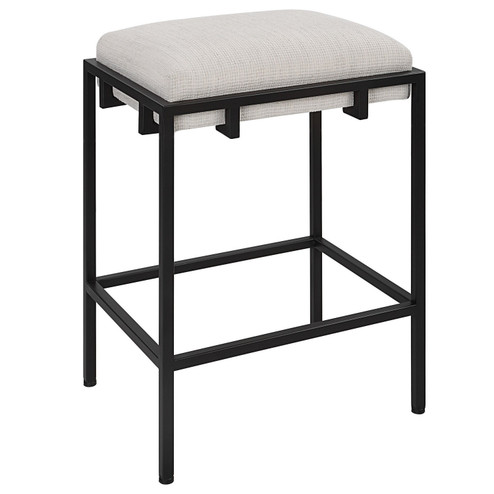 Paradox Counter Stool in Matte Black Iron (52|23695)