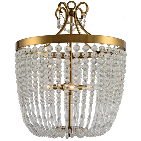 Darcia Three Light Chandelier in Brass Finish (374|H7201-3)