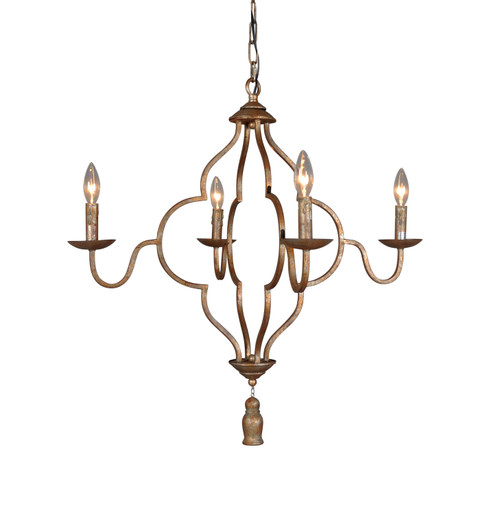 Marica Four Light Chandelier in Rustic Gold (374|H6225-4)