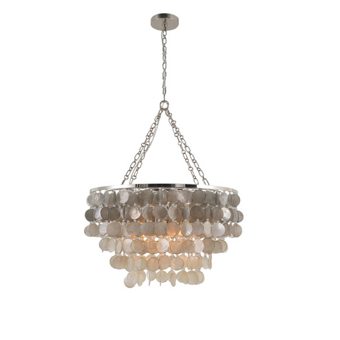 Mellicent Seven Light Chandelier in Polished Nickel (374|H20102-7)