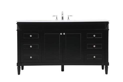 Bennett Single Bathroom Vanity in Black (173|VF31860BK)